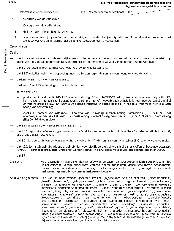 Verordening Commissie Dierlijke bijproducten; Hoofdstuk III ...